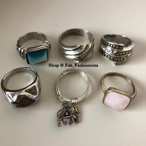 Ring bundle gemstone 5 rings
